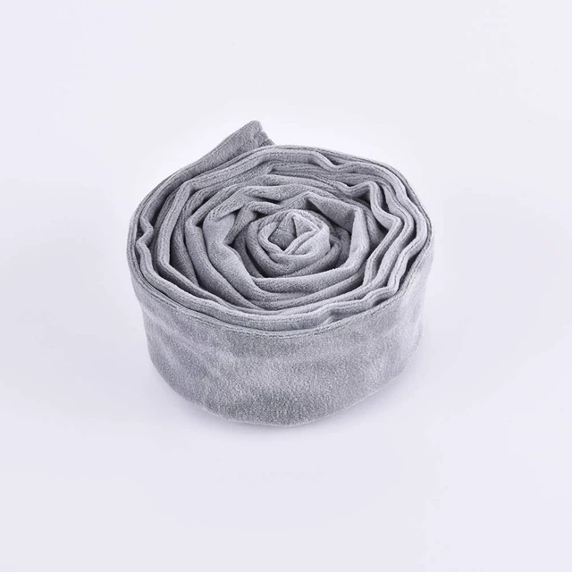 Alt view image 3 of 6 - Chandelier Chain Cover Cord Cover 6 Feet,Flannelette Fabric Cord Covers for Chandelier Wire Protector and Deco(Gray)