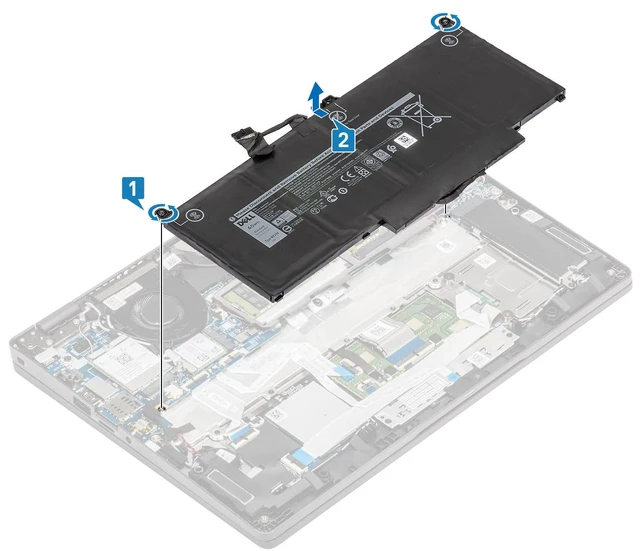 Alt view image 4 of 4 - DELL MXV9V 7.6V 60Wh 4-Cell Notebook Battery For Dell Latitude 5300 5310 7300 Latitude 7400, Latitude 5300 2-in-1, Latitude 5310 2-in-1, Latitude 7300 2-in-1, Latitude 7306 2-in-1 Black Series Laptop