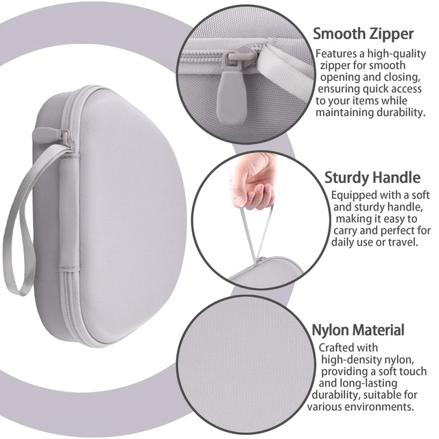 Alt view image 5 of 7 - Hard Case for JBL 720BT 520BT 670NC 510BT 770NC 780NC 680NC,White Over Ear Wireless Headphones Compatibility, Travel Protection, Space For Cables And Accessories, Hard Protective Shell