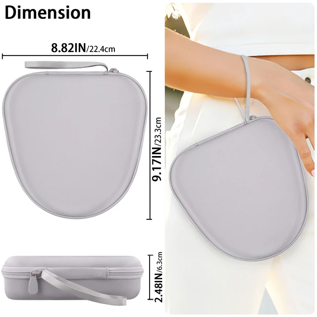 Alt view image 6 of 7 - Hard Case for JBL 720BT 520BT 670NC 510BT 770NC 780NC 680NC,White Over Ear Wireless Headphones Compatibility, Travel Protection, Space For Cables And Accessories, Hard Protective Shell