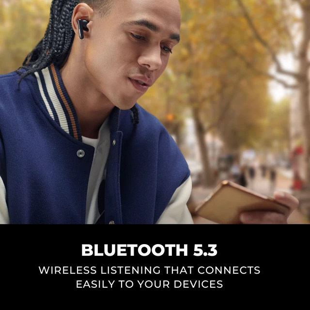 Alt view image 7 of 7 - ErgoFit True Wireless, RZ-B110W, XBS Bass, Bluetooth 5.3, Earbuds ErgoFit True Wireless In-Ear Earbuds, XBS Powerful Bass and Bluetooth 5.3, Includes Charging Case