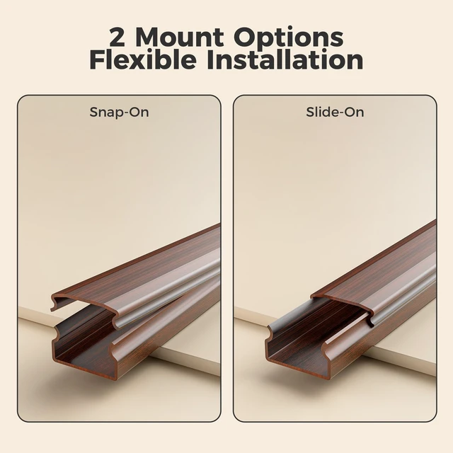Alt view image 4 of 7 - TV Cord Hider, 71in Cord Cover, 1.18in W 0.61in H, Cherrywood TV Cord Covers for Wires on Wall, Cable Management Kit Hide 3-4 Wires, Wire Hider Wall