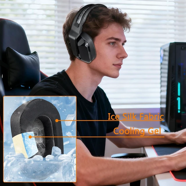 Alt view image 5 of 7 - Cooling Earpads for Logitech G733/G535/G335 - Black