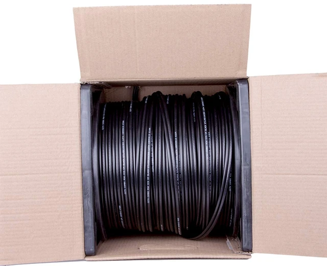 Alt view image 4 of 6 - FiveStarCable Siamese RG6 Coaxial Cable with 18AWG Power Wire 500 ft. Combo CCTV Cable for Security Cameras, DVR, and Video Surveillance Systems RG6/U + 18/2 Color Black