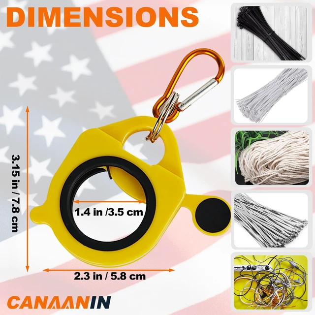 Alt view image 6 of 7 - Zip Tie Organizer Cable Tie Organizer Holder Glow in the Dark Strong Efficient Solution for Electrician Management - Zip Ties Holder Reusable Light Plastic Simple Use (White 8 Pack)