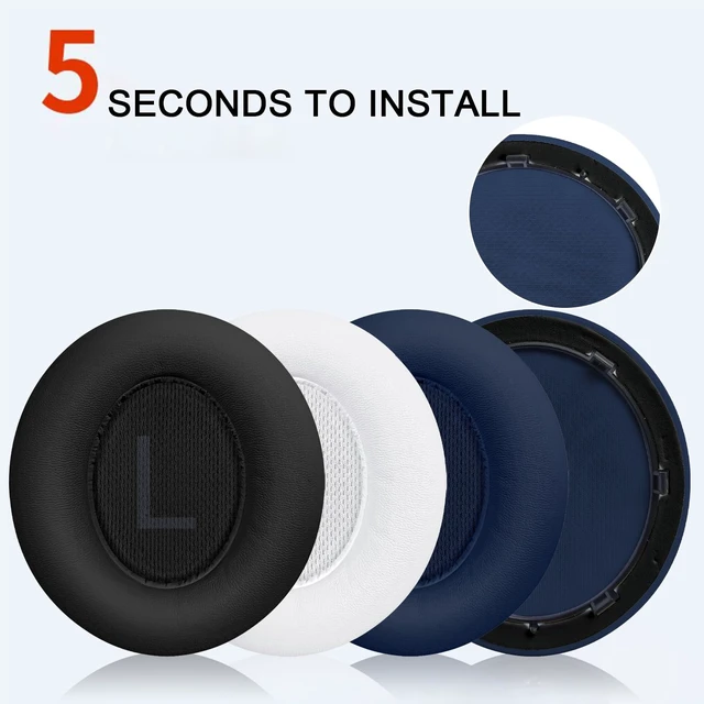 Alt view image 4 of 7 - Replacement Earpads for Anker Soundcore Space Q45 Headphones, Ear Cushions Headset Earpads Ear Cups Cover Repair Parts (Blue)