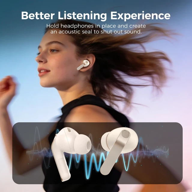 Alt view image 4 of 7 - Ear Tips for Samsung Galaxy Buds4 Pro & Samsung Galaxy Buds3 Pro 3 Pairs S/M/L, Added Storage Box, with Noise Reduction Hole, Built-in Dust Mesh Design, Restore Original, Fits Charging Case