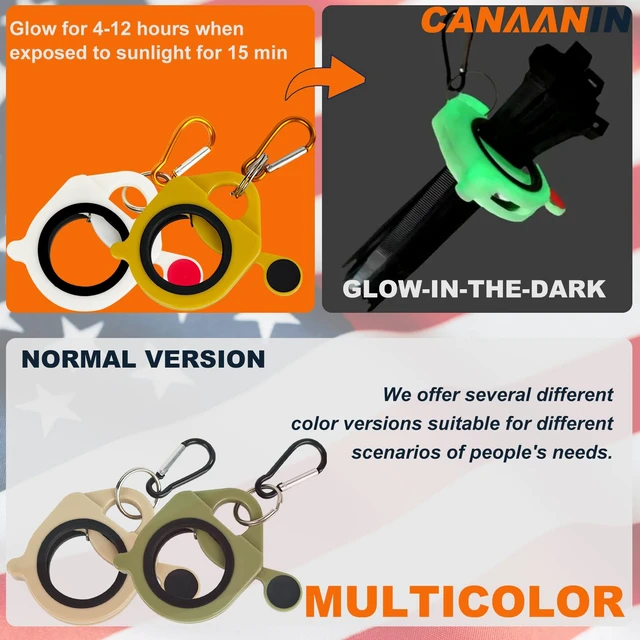 Alt view image 5 of 7 - Zip Tie Organizer Cable Tie Organizer Holder Glow in the Dark Strong Efficient Solution for Electrician Management - Zip Ties Holder Reusable Light Plastic Simple Use (White 8 Pack)