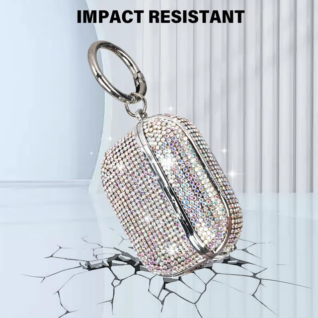 Alt view image 2 of 6 - for AirPods Pro 3 Diamond Case Rhinestone Bling Glitter Crystal Shiny Sparkle Cute for AirPods Pro 3 Cover for Girls Women Wireless Charging Luxury Skin Colour
