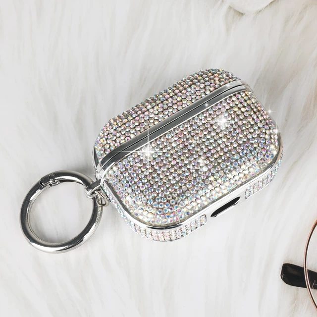 Alt view image 3 of 6 - for AirPods Pro 3 Diamond Case Rhinestone Bling Glitter Crystal Shiny Sparkle Cute for AirPods Pro 3 Cover for Girls Women Wireless Charging Luxury Skin Colour