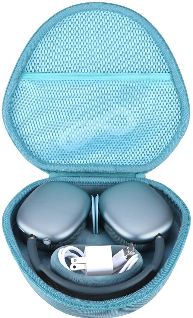 Main image of Hard Case Replacement for Apple Airpods Max Over-Ear Headphones Hard Shell Shockproof, Portable Headphone Storage, Mesh Bag Organizer, Lightweight Travel