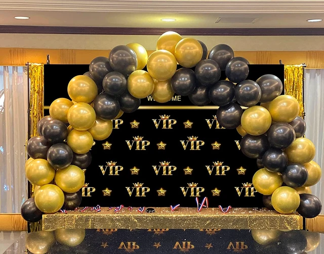 Alt view image 4 of 6 - VIP Backdrop 8x6ft Gold Red Carpet Party Photo Booth Welcome Banner Decor 8x6ft VIP red carpet backdrop, perfect for birthday, gala, photo booth, party events. Durable vinyl HD print, easy hang