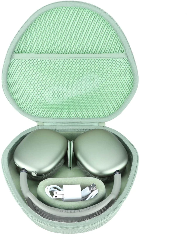 Main image of Hard Case Replacement for Apple Airpods Max Over-Ear Headphones Hard Shell Shockproof, Portable Headphone Storage, Mesh Bag Organizer, Lightweight Travel