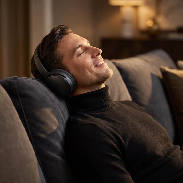 Alt view image 6 of 7 - Replacement Earpads for Bose QC45/QC SE/QC SC, Black with Softer Protein Leather, Noise Isolation Foam, Pry Tool, Manual, Storage Box, for Quiet Comfort 45