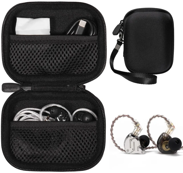 Main image of case for KZ ZS10 Pro, Linsoul 4BA+1DD 5 Driver in Ear Monitor, HiFi Metal Earphones (Black) (Black)