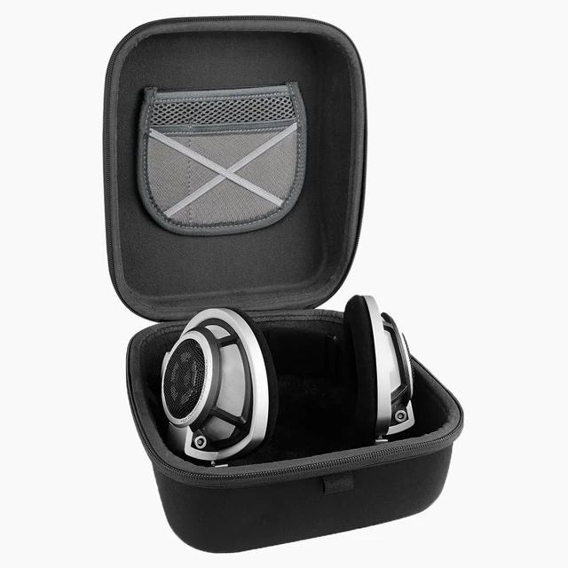 Alt view image 3 of 7 - Shield Case for Large-Sized Over-Ear Headphones, Protective Hard Shell Travel Carrying Bag with Cable Storage, Compatible with Beyerdynamic DT880Pro, AKG K701 (Black)