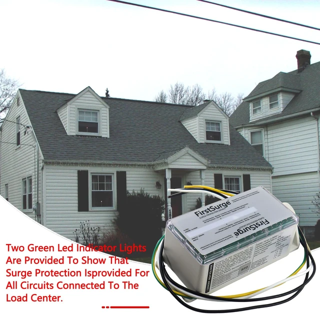Alt view image 3 of 6 - FS140 Whole House Surge Protection Device 140,000 Amps For use with any brand 120/240V load center, indoor & outdoor rated