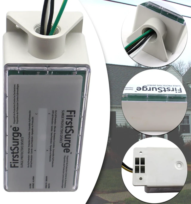 Alt view image 4 of 6 - FS140 Whole House Surge Protection Device 140,000 Amps For use with any brand 120/240V load center, indoor & outdoor rated