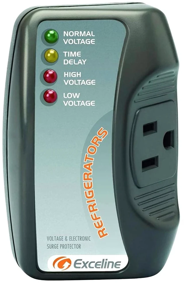 Main image of Surge Protector for Refrigerator 1800W 15A Voltage Protector with Delay Timer, Power Surge, Brownout & Voltage Fluctuation Protection for Fridge & Freezer