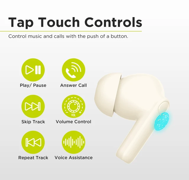 Alt view image 5 of 6 - PureBoom Wireless Earbuds, Bluetooth in-Ear Headphones Fast Charging, Hi-Res Sound, True Wireless Earphones, Stereo Audio, Hands Free Calling, Touch Control, Comfortable Fit