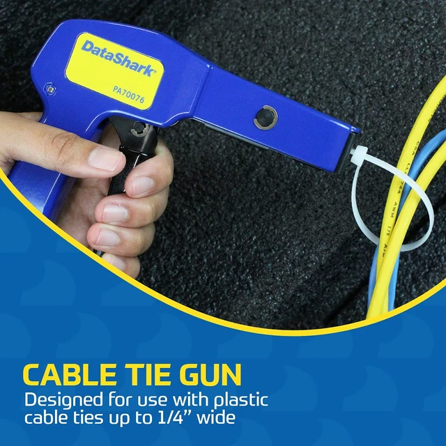 Alt view image 3 of 7 - DataShark PA70076 Cable Tie Gun Zip Tie Designed for Cable Ties up to 1/4" Wide