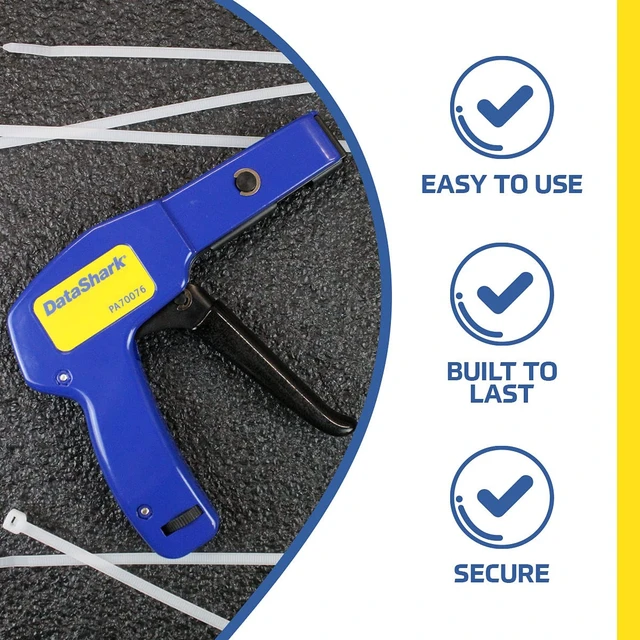 Alt view image 4 of 7 - DataShark PA70076 Cable Tie Gun Zip Tie Designed for Cable Ties up to 1/4" Wide