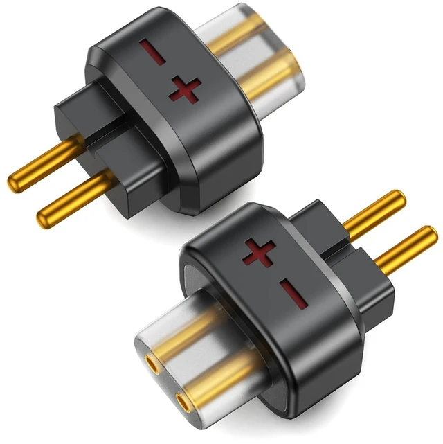 Main image of 0.78 2PIN Male to QDC 2PIN Female Headphone Adapter for 0.78 2PIN Earbuds to QDC Cable Lossless Audio Adaptor for KZ ZSN ZS10 ZSX ZST ZSR AS12 AS16 for TRN BA5 V90 V10 V20 MOONDROP 1 Pair Black