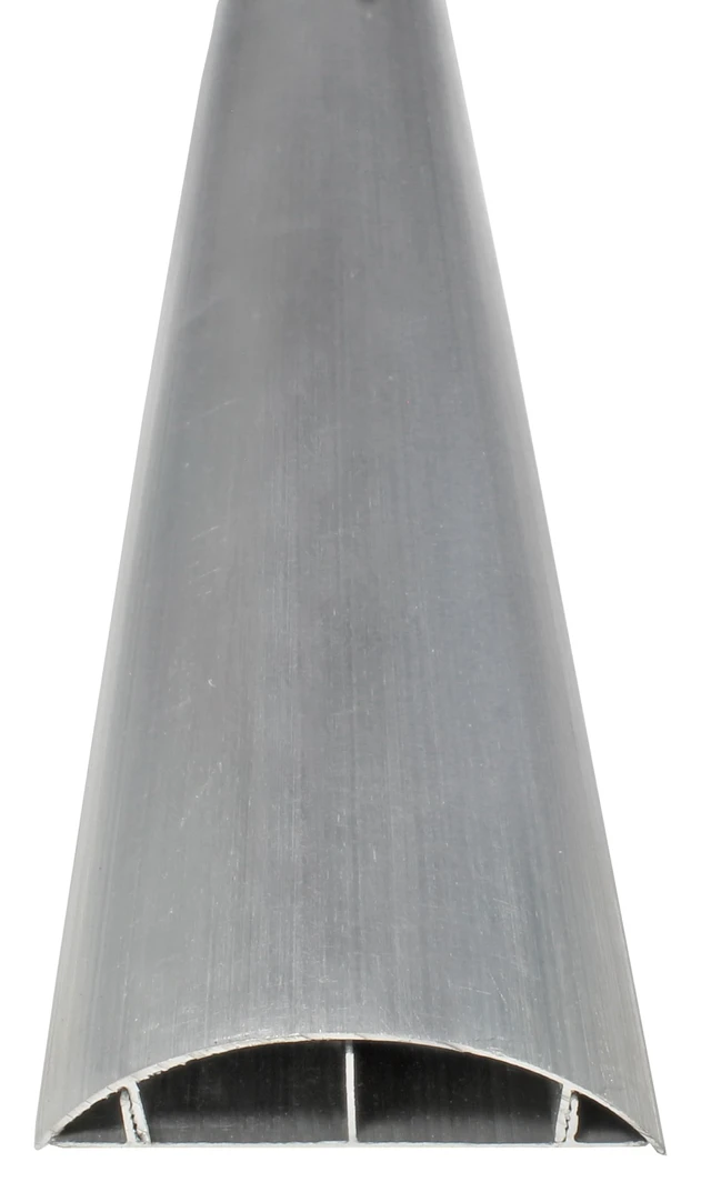 Alt view image 2 of 5 - Metal Cable Shield Cord Cover Outdoor Aluminum Raceway 58 Inch - 0.56" W x 0.43" H Dual Channel - CSX-MET-3 (2 Pack)