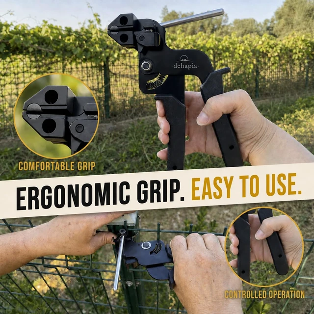 Alt view image 6 of 7 - Stainless Steel Cable Tie Gun Kit, 153 Pieces, 150 Ties Includes tensioning gun, cutter & tool for chain link fence repair, exhaust wrap, outdoor fastening, professional projects
