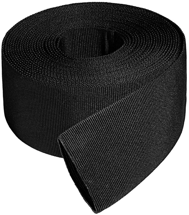 Main image of 1" ID Nylon Protective Hose Sleeve, Nylon Protective Sleeve Nylon Protective Sheath Nylon Cable Cover for Welding Torch Hydraulic Hose, 25' Length, Black