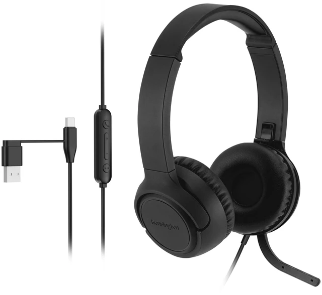 Main image of H950 EQ USB-C/USB-A On-Ear Headset with Noise-Cancelling Mic, Flip-to-Mute, in-Line Controls, Microsoft Teams & Zoom Compatible (K97468WW)
