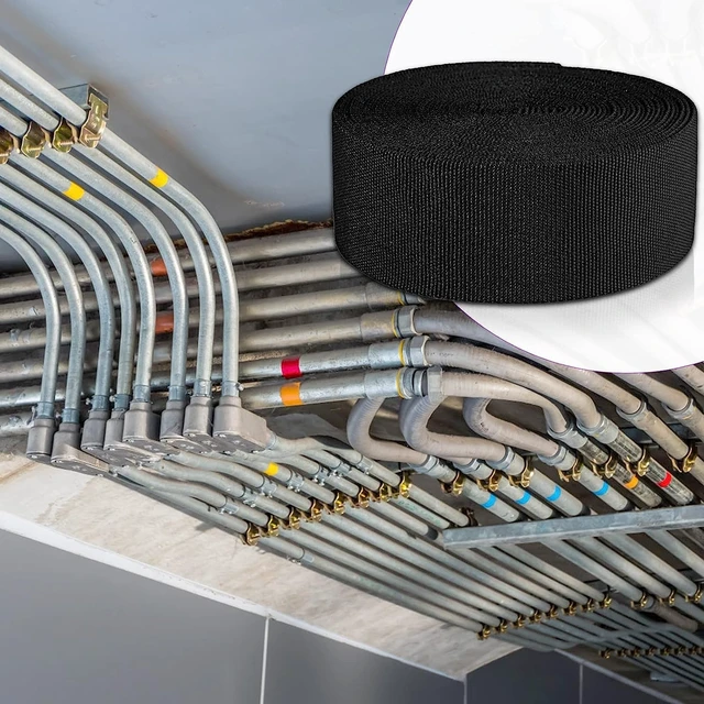 Alt view image 7 of 7 - 1.25" ID Nylon Protective Hose Sleeve, Nylon Protective Sleeve Nylon Protective Sheath Nylon Cable Cover for Welding Torch Hydraulic Hose, 25' Length, Black