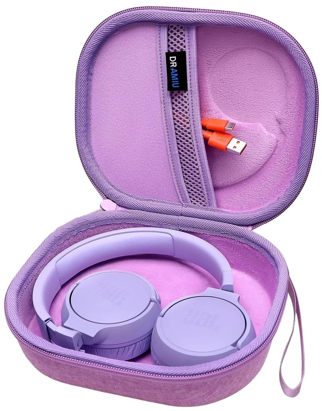 Main image of Hard Case for JBL Headphones, Purple Compatible with JBL Junior 320/ 320BT/Junior 470NC/JR 460NC/ Tune 520BT 510BT 720BT 770NC 670NC/ Live 670NC 770NC Headphone