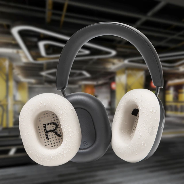 Alt view image 4 of 7 - SweatZ Ace - Patented Earpad Sweat Covers for Sonos Ace Headphones Made by Wicked Cushions Made with Premium Silicone, Sweatproof & Easily Washable Beige