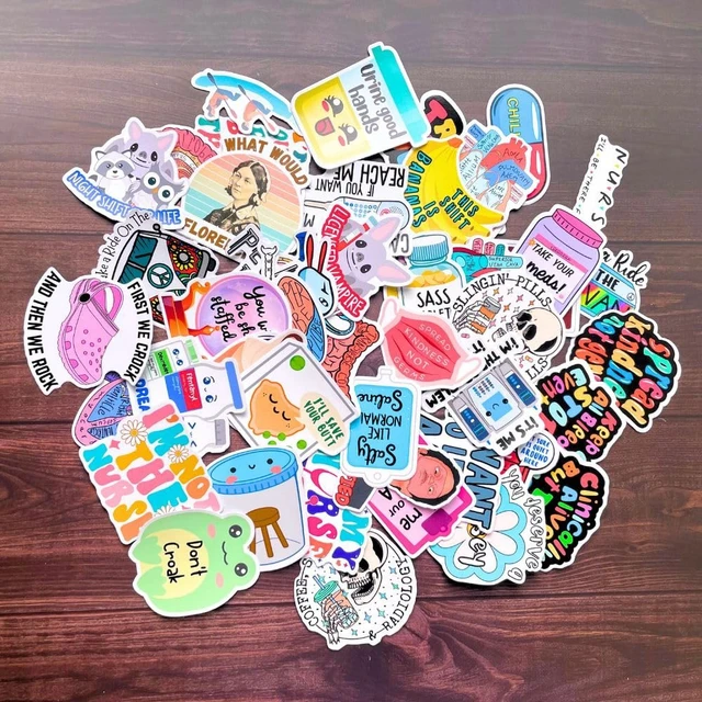 Alt view image 3 of 4 - Funny Vinyl Nurse Stickers Healthcare Medical Nursing Nurses Sticker for Water Bottles Laptop Computer Decal RN CNA Future School Student Deals Work Accessories Items Stuff Day Week Gifts (200)
