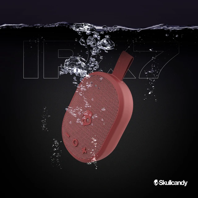 Alt view image 3 of 7 - Ounce Wireless Bluetooth Speaker - IPX7 Waterproof Mini Portable Speaker with 16 Hour Battery, Downward Firing Passive Radiator, and Ballistic Nylon Carry Strap