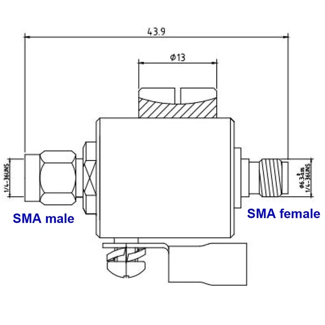 Alt view image 4 of 6 - SMA Lightning Arrestor Cellular & GPS SMA Surge Protector SMA Male to SMA Female 0-6GHz 50 Ohms (6G Lightning arrestor Male to Female)