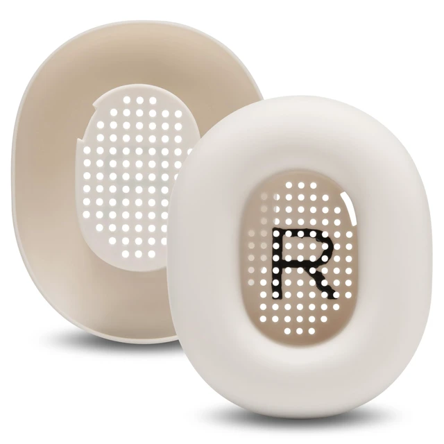 Alt view image 7 of 7 - SweatZ Ace - Patented Earpad Sweat Covers for Sonos Ace Headphones Made by Wicked Cushions Made with Premium Silicone, Sweatproof & Easily Washable Beige