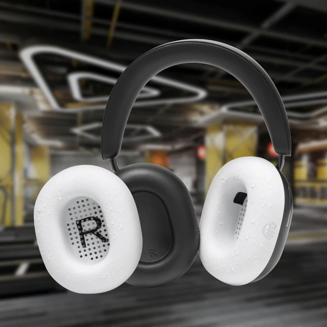 Alt view image 4 of 7 - SweatZ Ace - Patented Earpad Sweat Covers for Sonos Ace Headphones Made by Wicked Cushions Made with Premium Silicone, Sweatproof & Easily Washable White