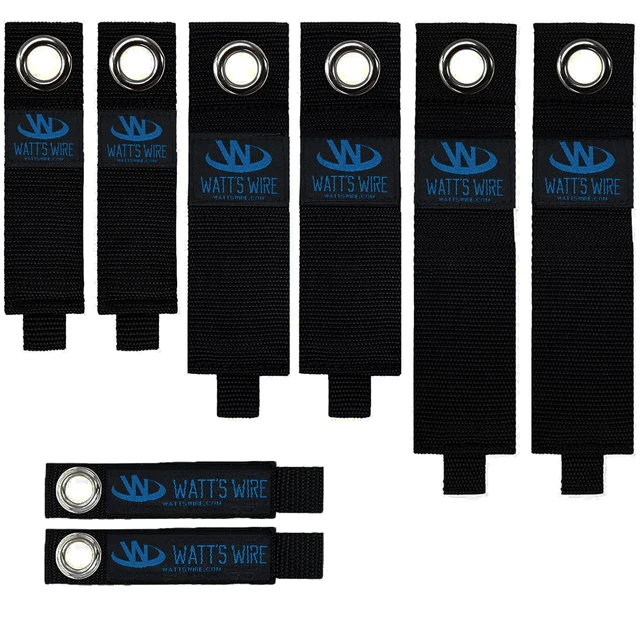 Alt view image 4 of 4 - Heavy Duty Storage Straps - 8 Pack: 2 Small, 2 Medium, 2 Large, 2 XL - Extension Cord Ties - Storage Strap - By