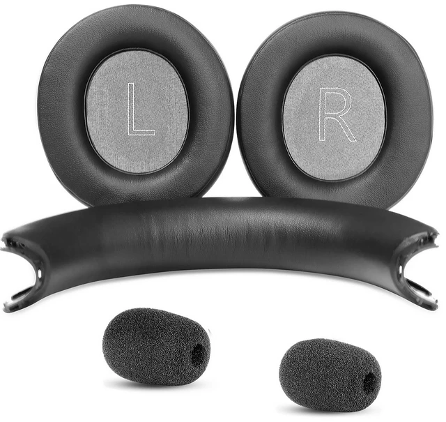 Main image of Ear Pads for Microsoft Xbox Wireless (2024 Version)/Wired Headset (Xbox X S, Xbox One) Replacement Cushions Headband with Protein Leather Covers-Black