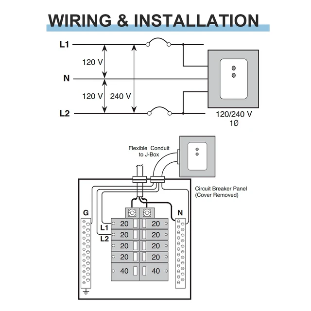 Alt view image 5 of 7 - Whole House Surge Protector, Type 2 Single Phase 120/240 Volt Panel Whole House Surge Protection, Light Commercial/Residential Grade, in NEMA 1 Enclosure