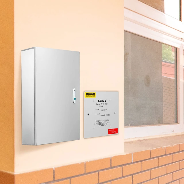 Alt view image 7 of 7 - Whole House Surge Protector, Type 2 Single Phase 120/240 Volt Panel Whole House Surge Protection, Light Commercial/Residential Grade, in NEMA 1 Enclosure