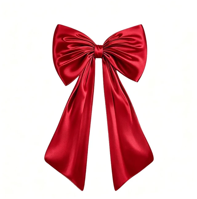 Main image of Large Bow Decor for Room, Large Red Bow 24x36 in Satin Party Backdrop, Oversized Wall and Door Decorations for Birthday, Wedding, Bridal Shower, Coquette Theme (Red)