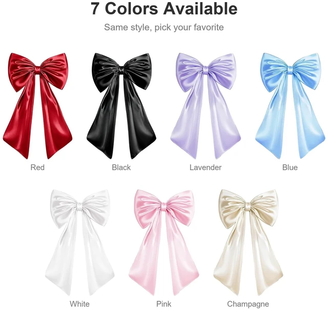 Alt view image 7 of 7 - Large Bow Decor for Room, Large Red Bow 24x36 in Satin Party Backdrop, Oversized Wall and Door Decorations for Birthday, Wedding, Bridal Shower, Coquette Theme (Red)
