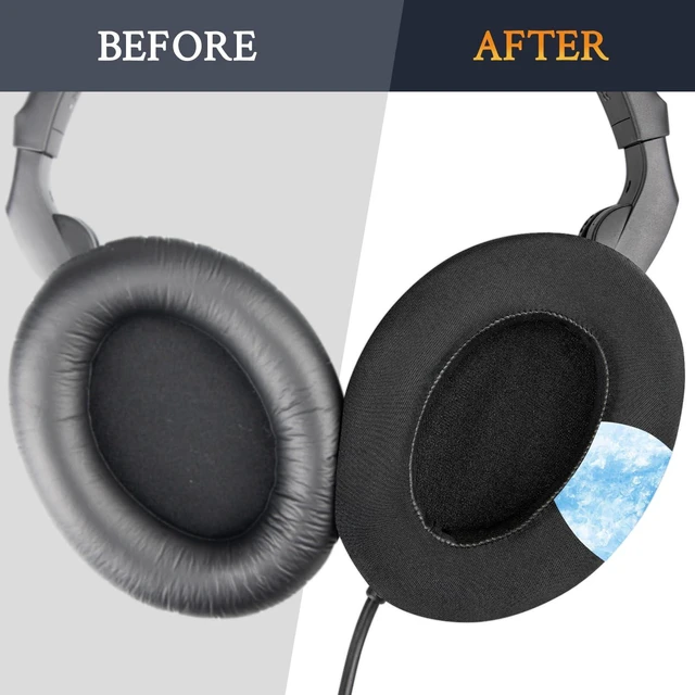Alt view image 5 of 7 - Cooling Earpads for Sennheiser HD280 (Pro) - Black for HD280/HD280-13/HD280-Pro/HD281, HMD280/HMD280 Pro/HMD280-13/HMD281/HMD281 Pro Headphones