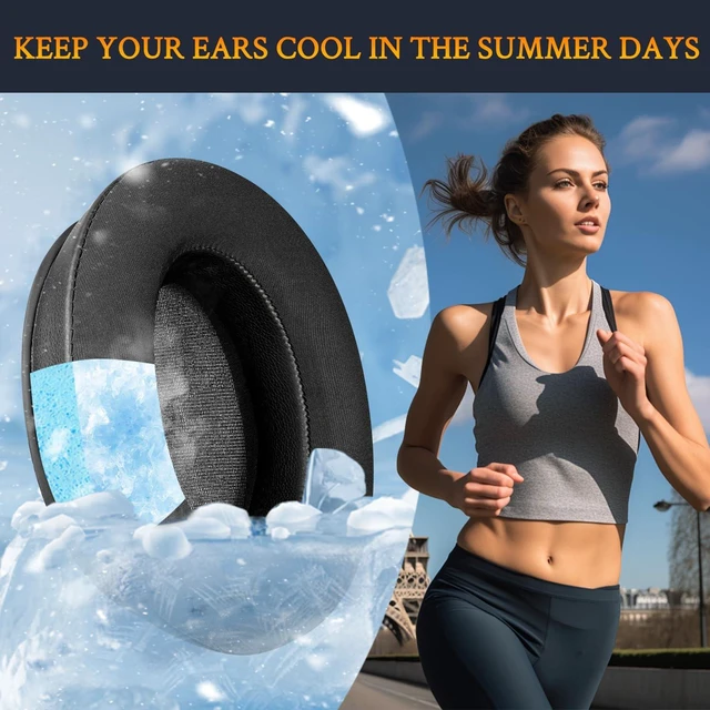 Alt view image 6 of 7 - Cooling Earpads for Sennheiser HD280 (Pro) - Black for HD280/HD280-13/HD280-Pro/HD281, HMD280/HMD280 Pro/HMD280-13/HMD281/HMD281 Pro Headphones