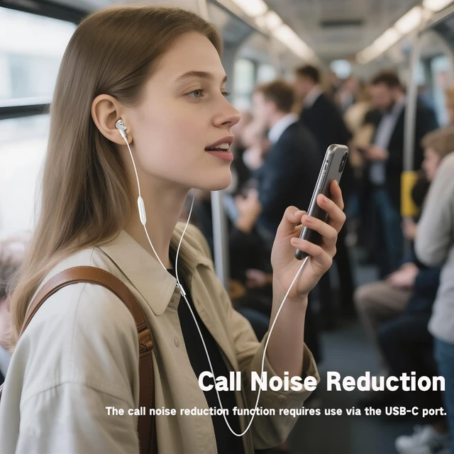 Alt view image 2 of 7 - Wired Earphones Rich Bass Noise Canceling phone Calls Dual-Driver Earbuds (1DD+1BA) In-Ear Headphones Immersive Deep Bass Boost Wired Earbud with Call Noise Reduction Universal Plug&Volume Control