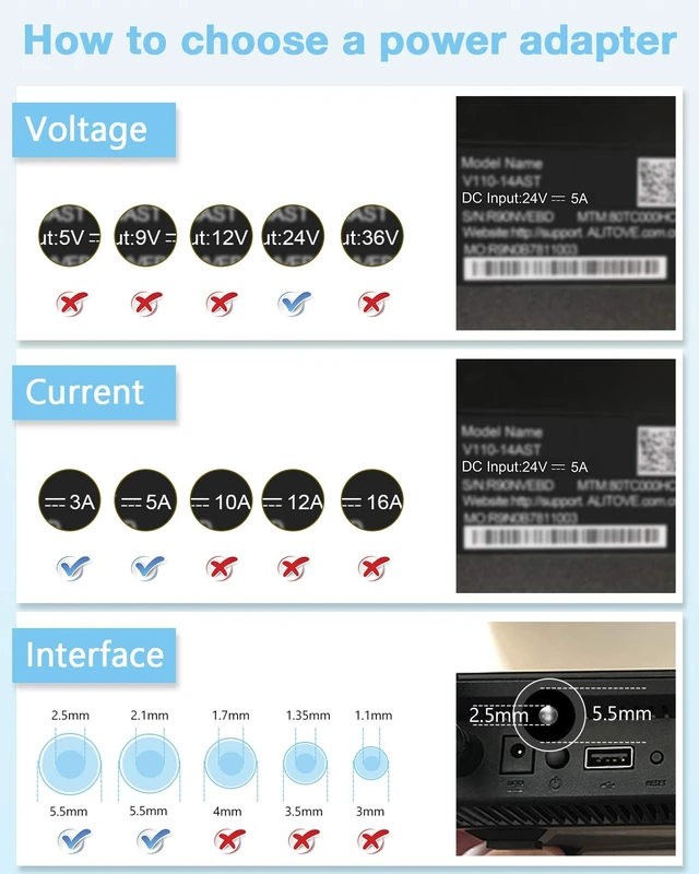 Alt view image 7 of 7 - 24V 5A 120W Power Supply 100V-240V or 110V - 220V AC to DC Adapter 24V 5amp Switching Converter 5.5x2.1mm Plug for Routers CCTV IP Security Cameras 5050 3528 LED Strip Mould Lights