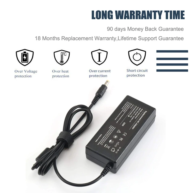 Alt view image 3 of 6 - 65W Charger for Acer Aspire 5 A515 A515-43 A515-51 51G A515-43-R19L 51-58HD for A515-51G-84SN A515-51-3509 A515-52-78MD A515-51G-53V6 A515-43-R5RE Ac Adapter Laptop Power Supply